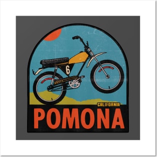 Vintage Moto Bike Pomona Posters and Art